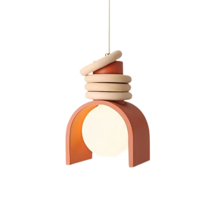 American Rustic Style Resin LED Pendant Light