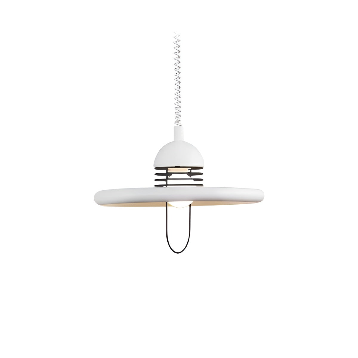 Bauhaus UFO Style Height Adjustable Pendant Light