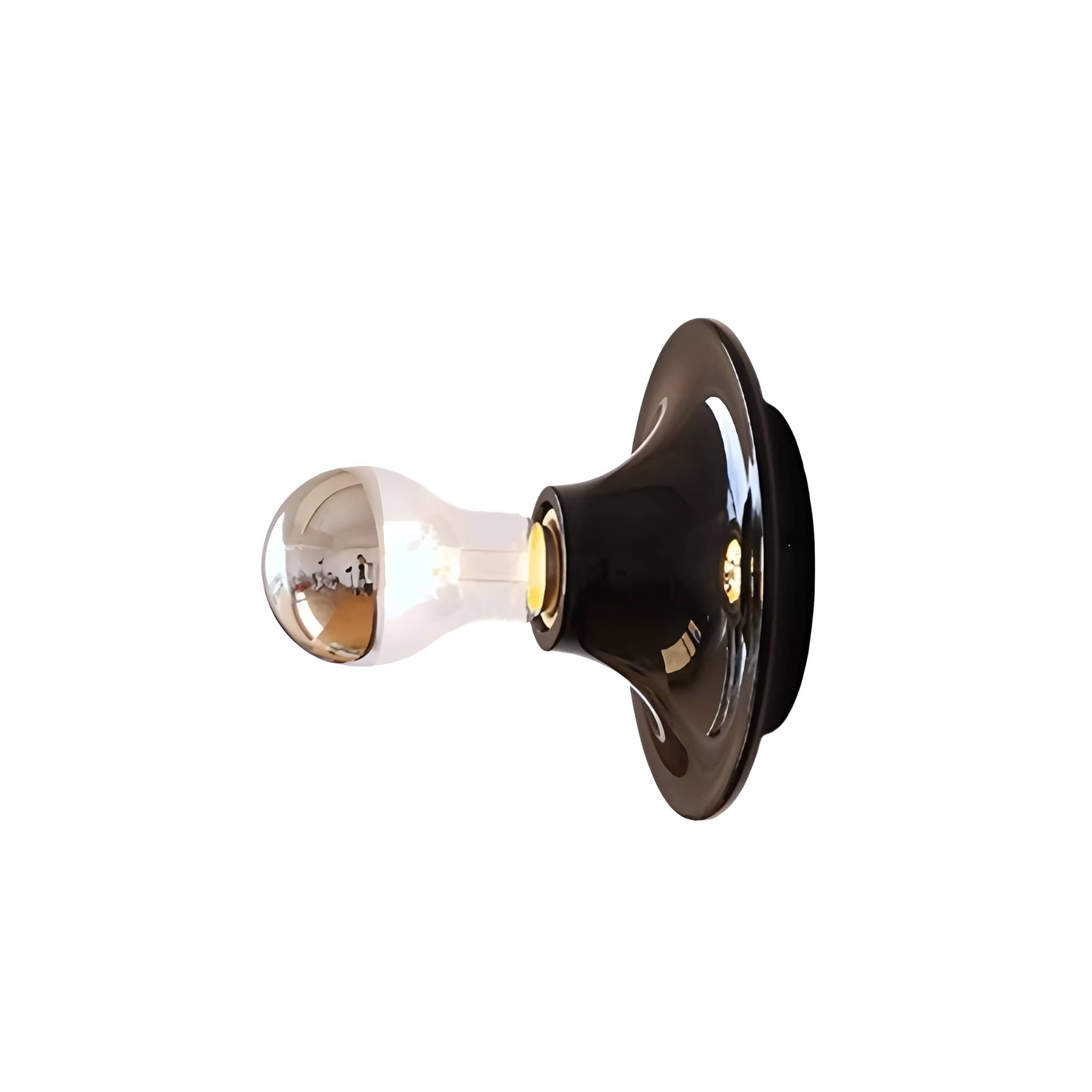 Bauhaus Industrial Small Dish Wall Light