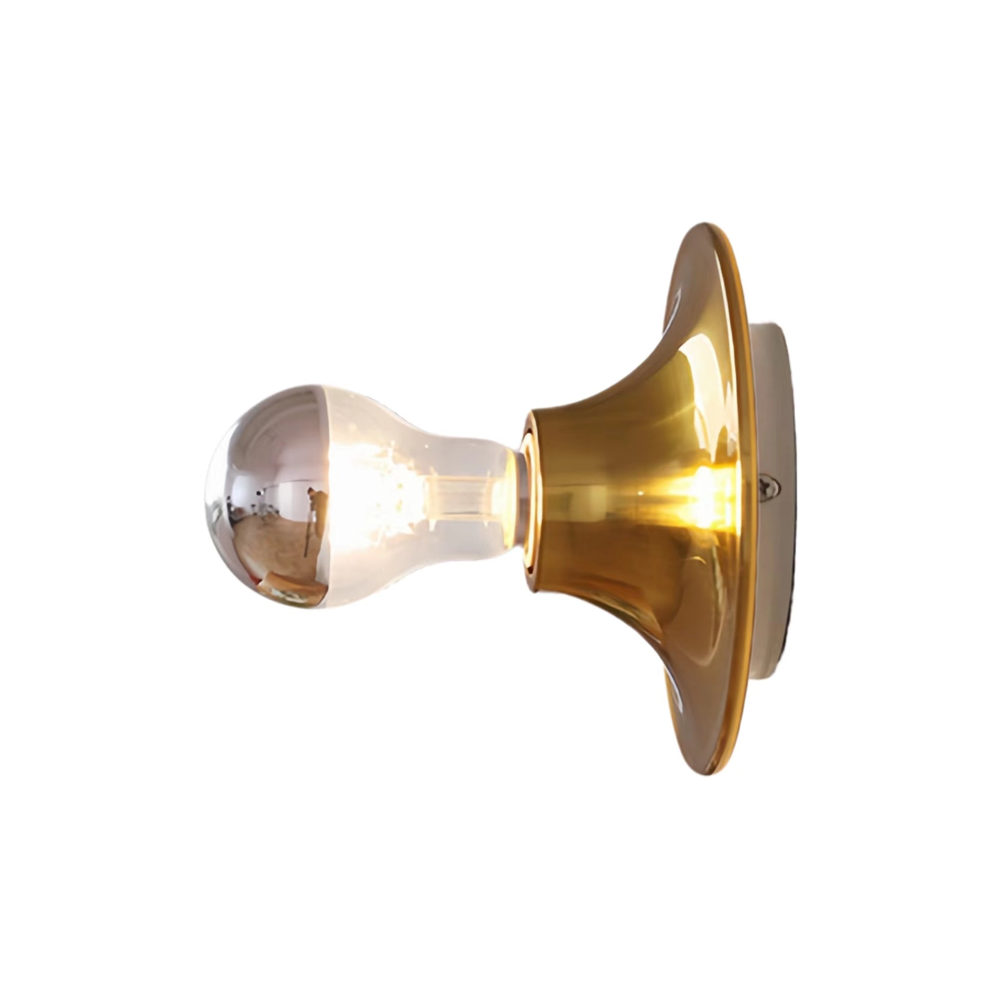 Bauhaus Industrial Small Dish Wall Light