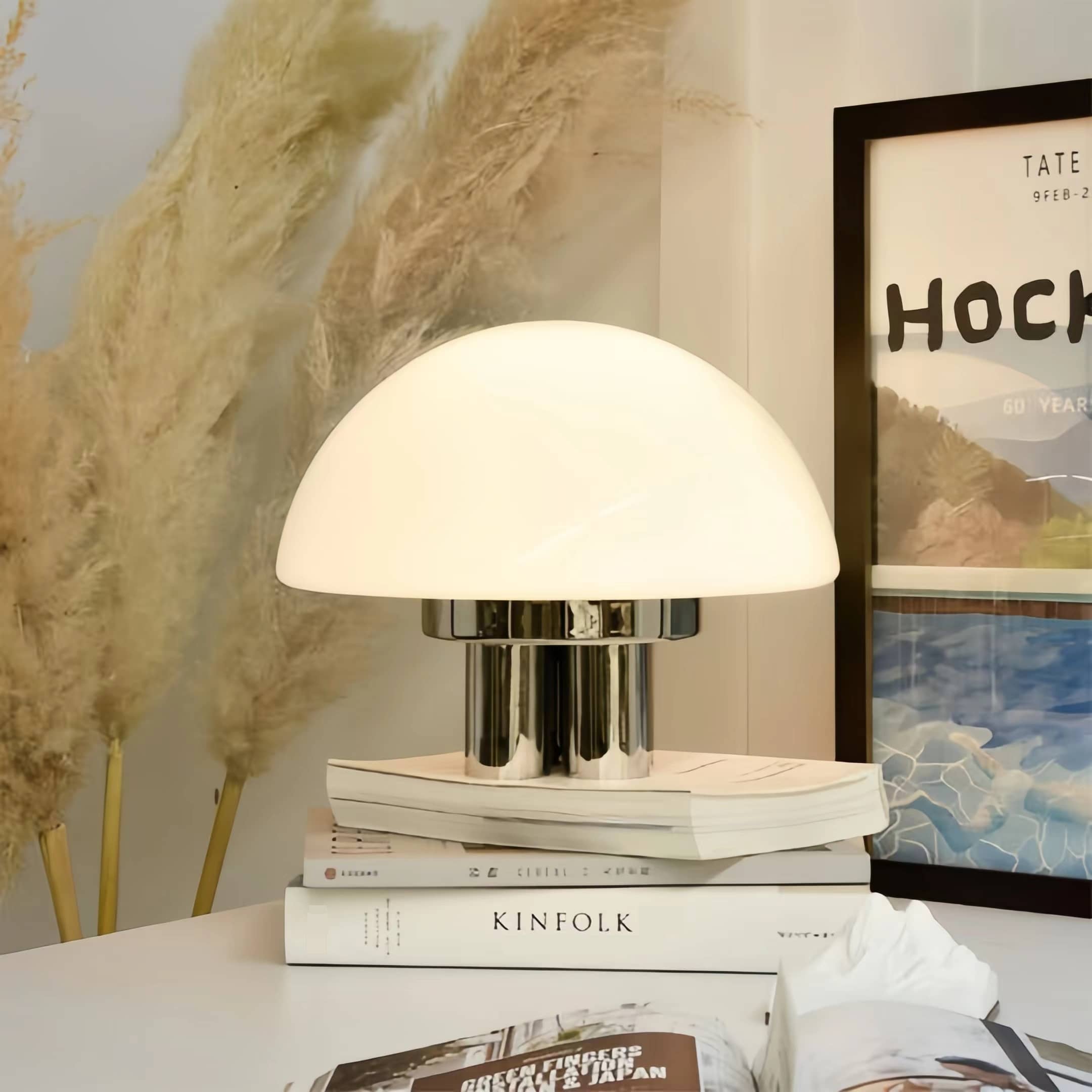 Bauhaus Jellyfish White Glass Table Lamp