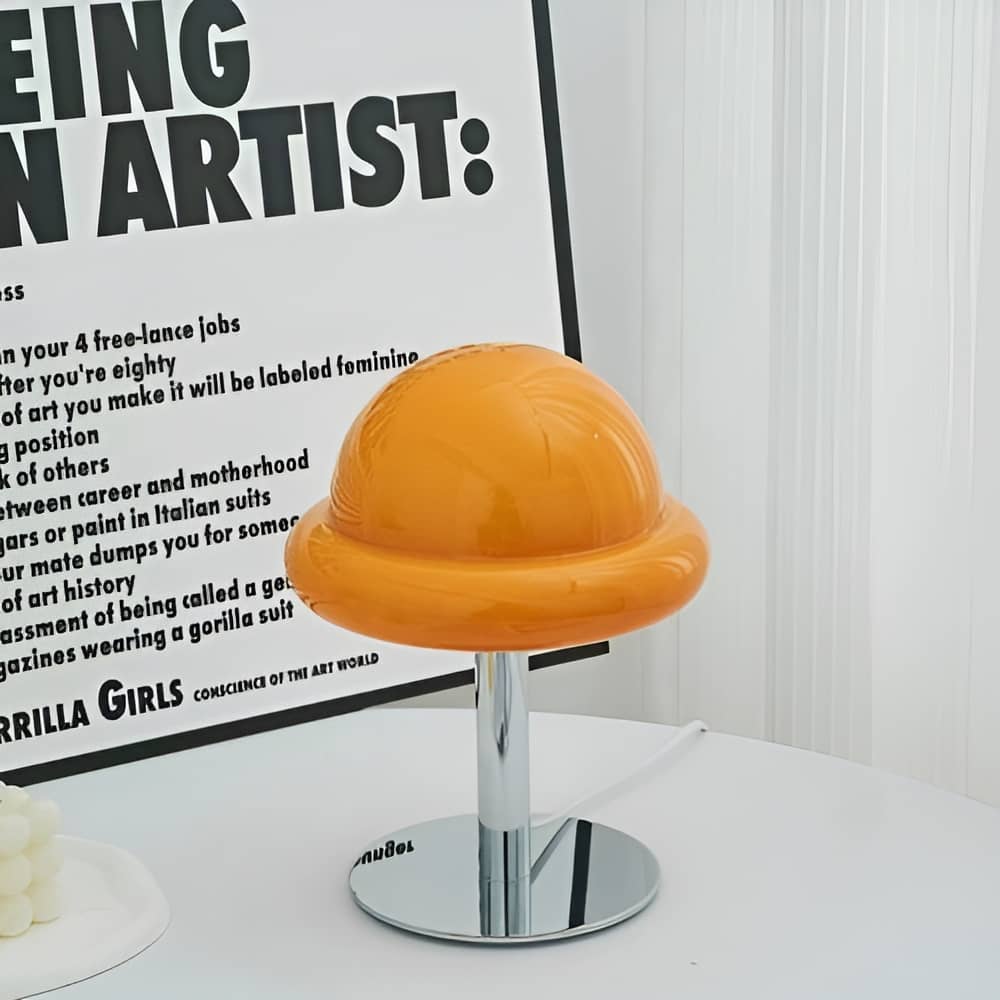 Bauhaus Glass Mushroom Table Lamp For Bedroom