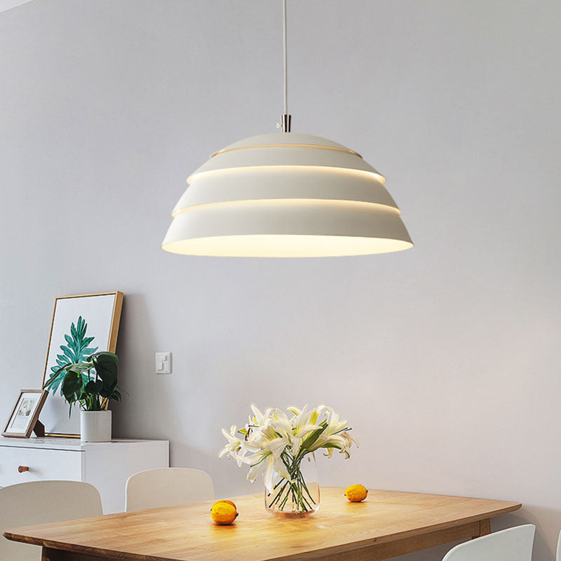 Modern Bauhaus Metal Dome Pendant Light