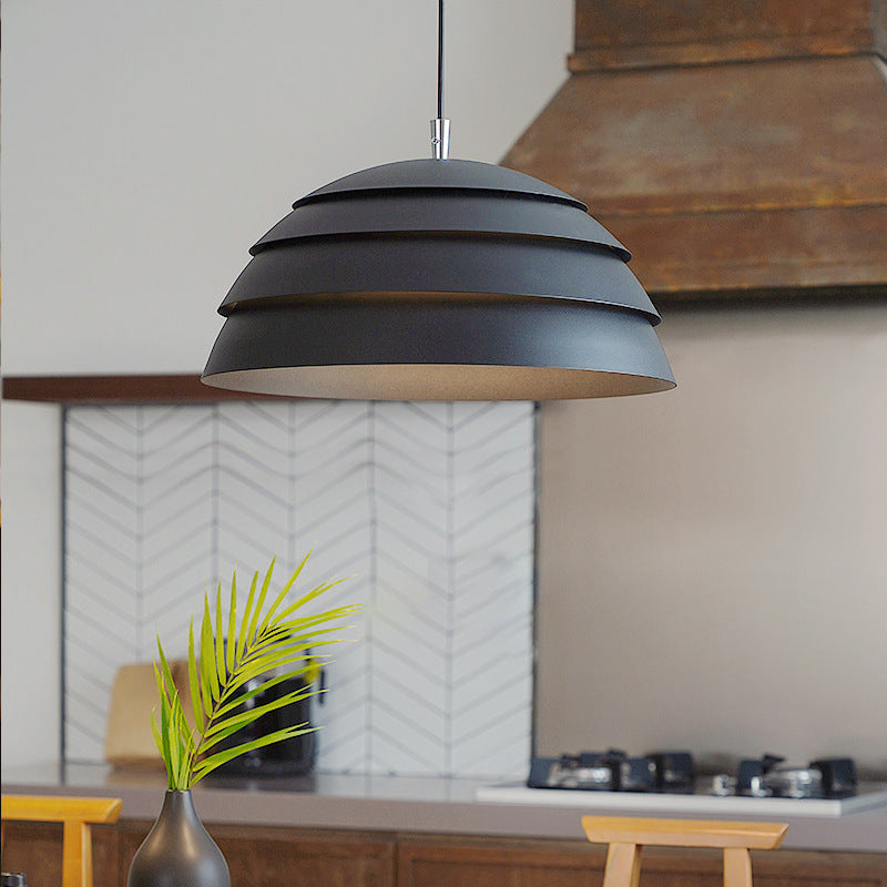 Modern Bauhaus Metal Dome Pendant Light