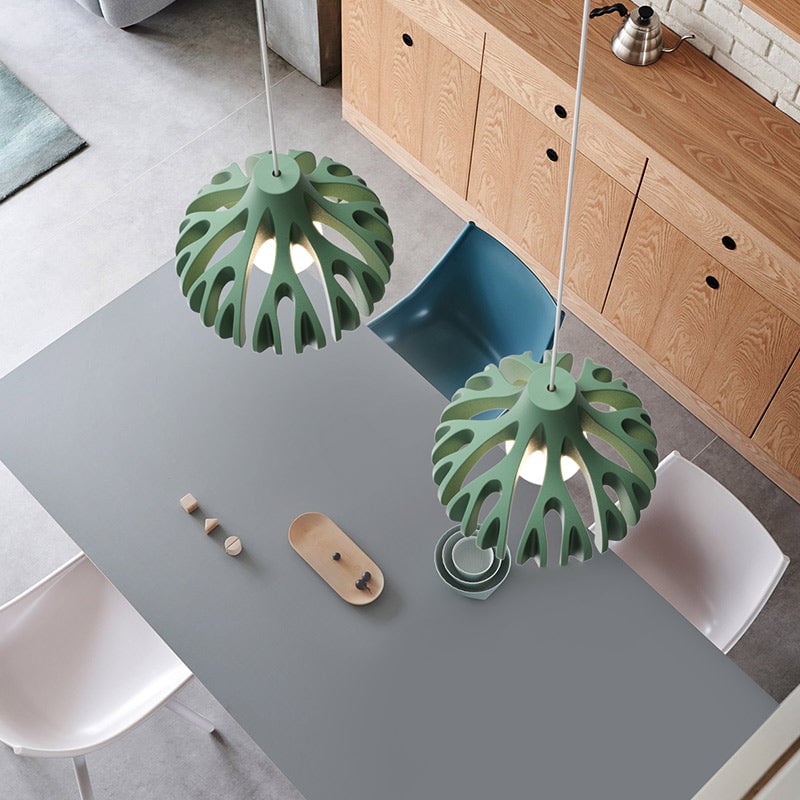 Coral Nordic Resin Macaron Pendant Light