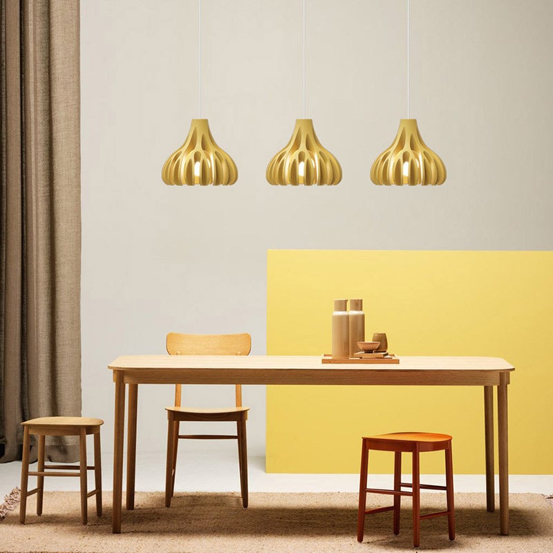 Coral Nordic Resin Macaron Pendant Light