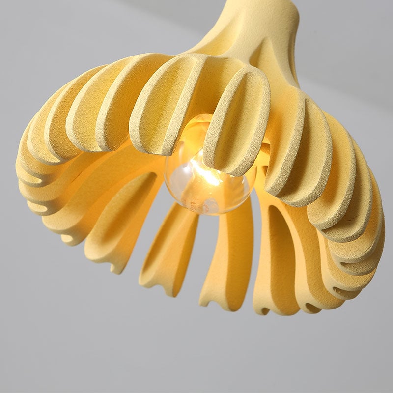Coral Nordic Resin Macaron Pendant Light
