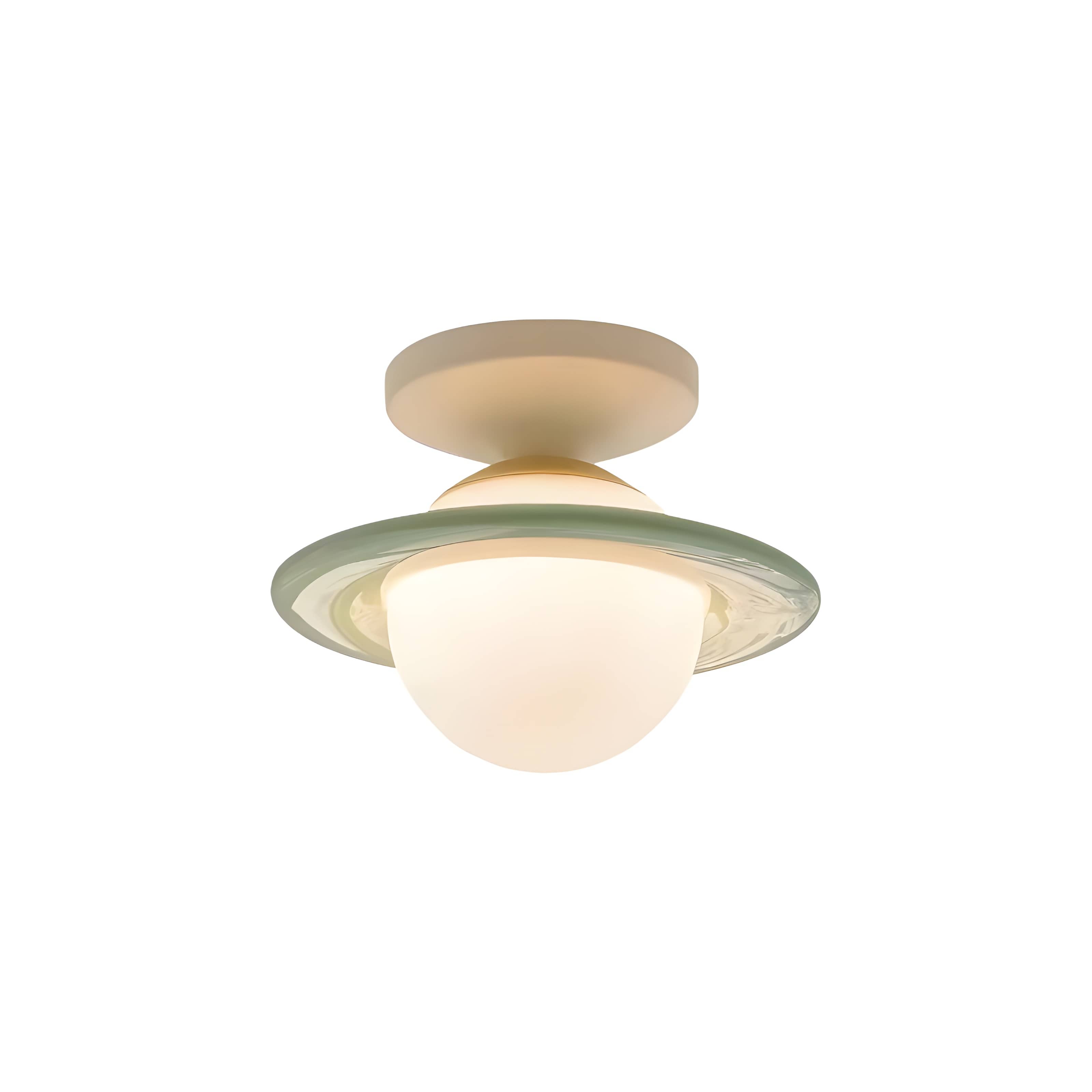 Space Age Macaron Saturn Ceiling Light