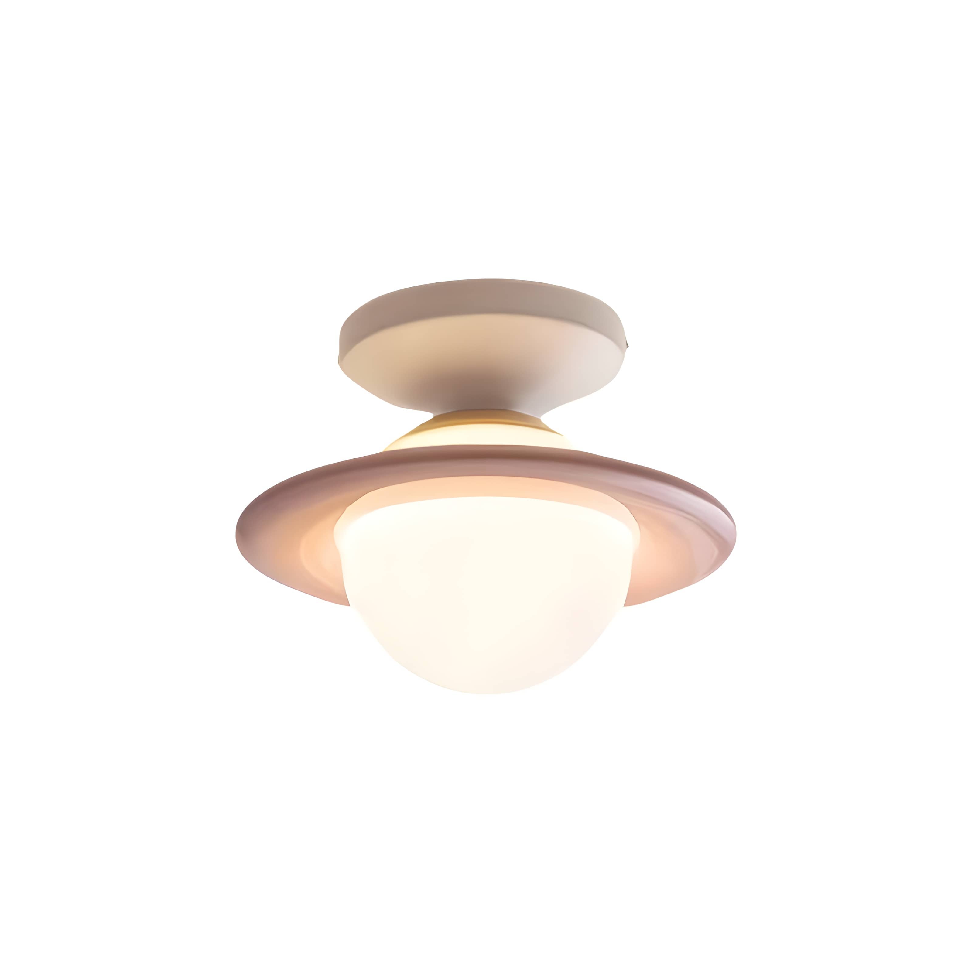 Space Age Macaron Saturn Ceiling Light