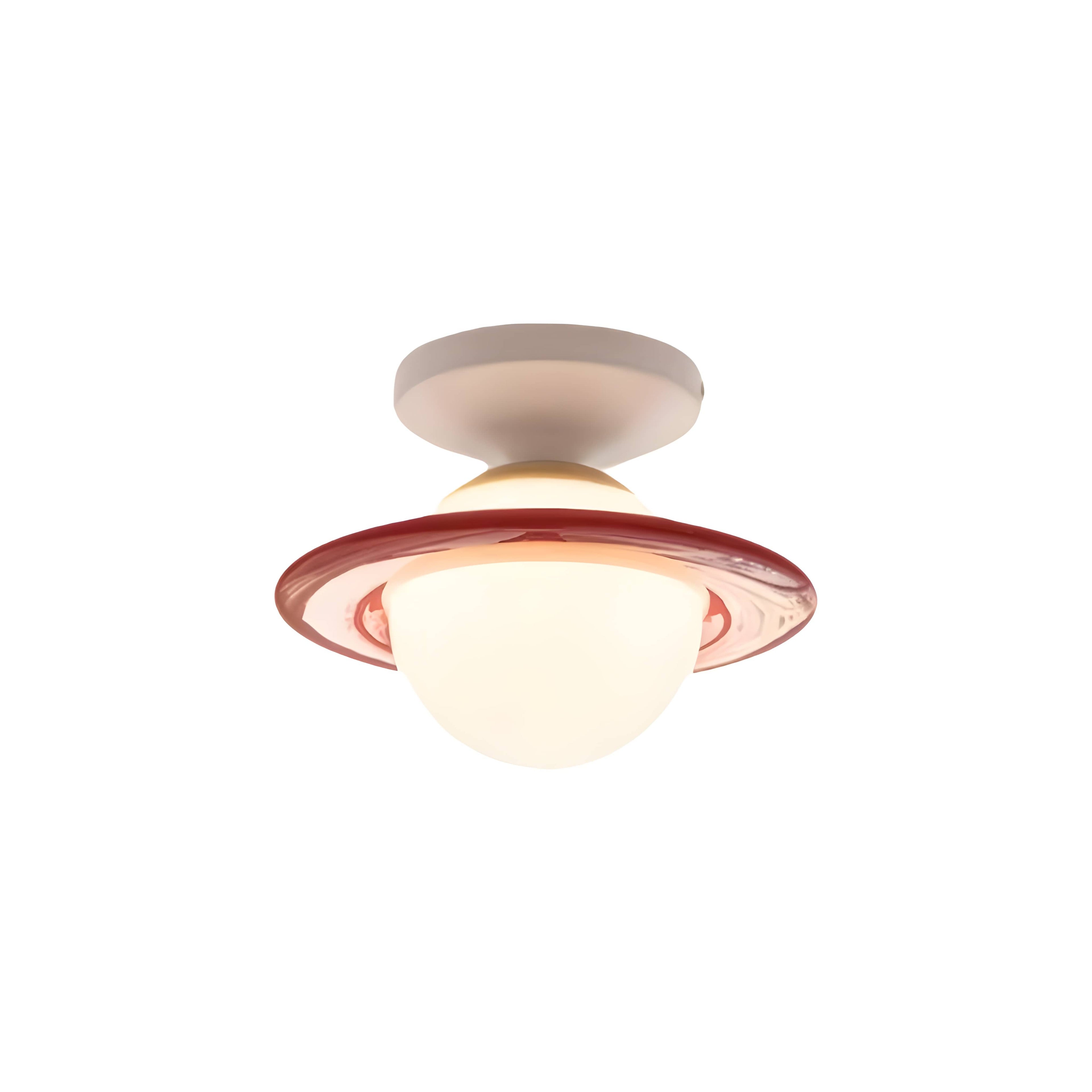Space Age Macaron Saturn Ceiling Light