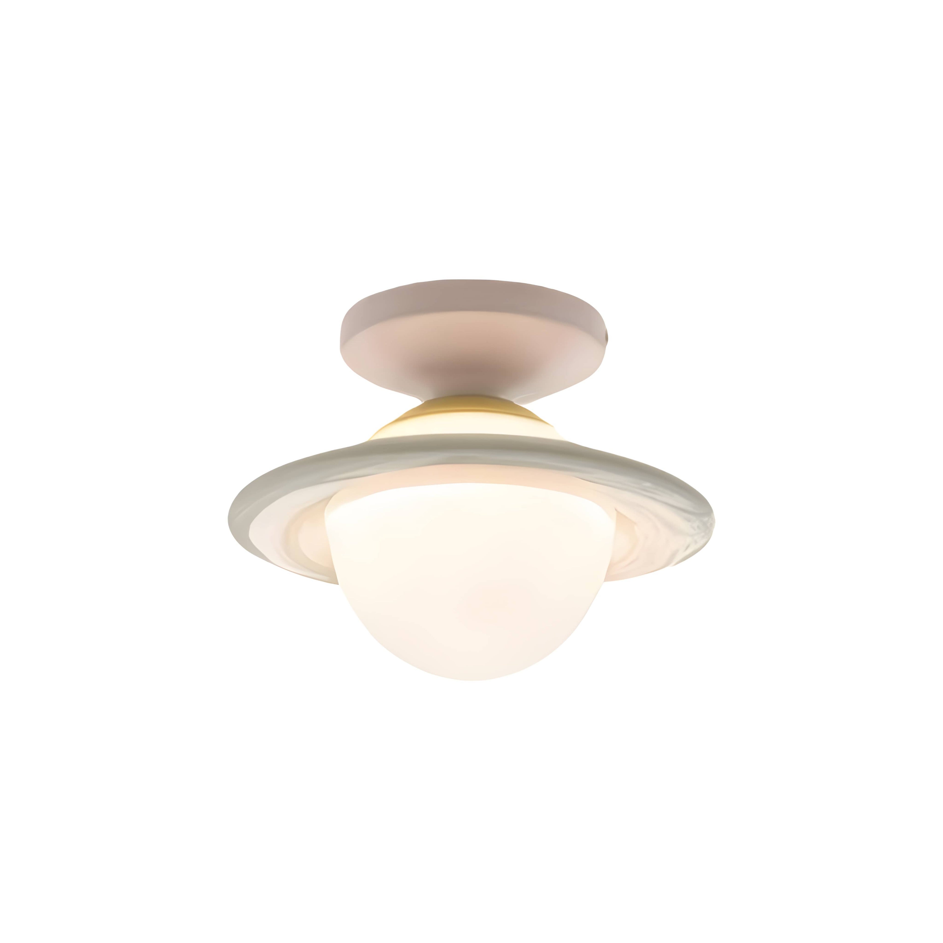 Space Age Macaron Saturn Ceiling Light