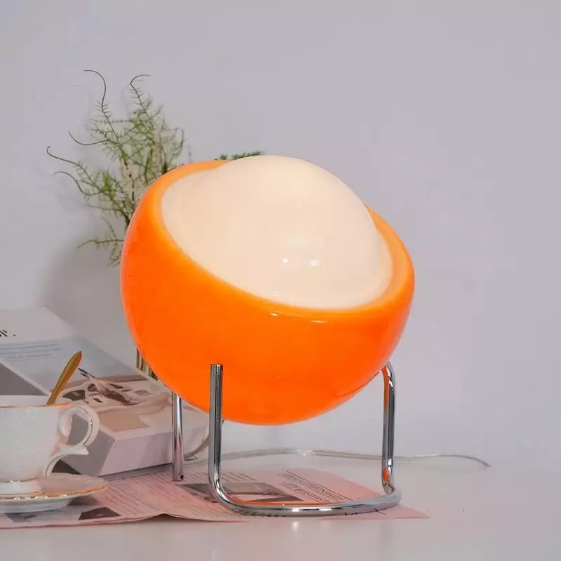 Bauhaus Glass Planet Orange Table Lamp