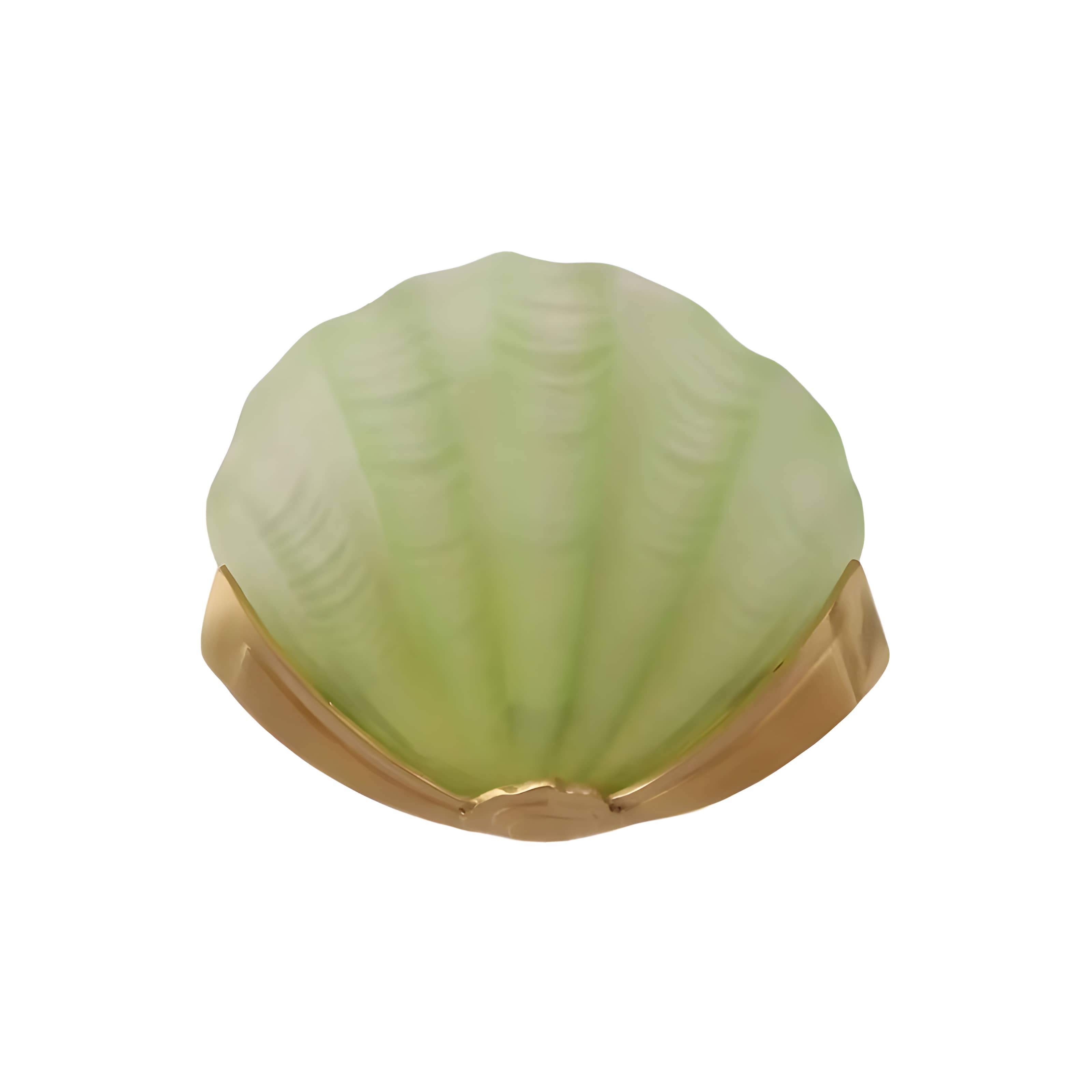 Luxury Brass Glass Shell Wall Light