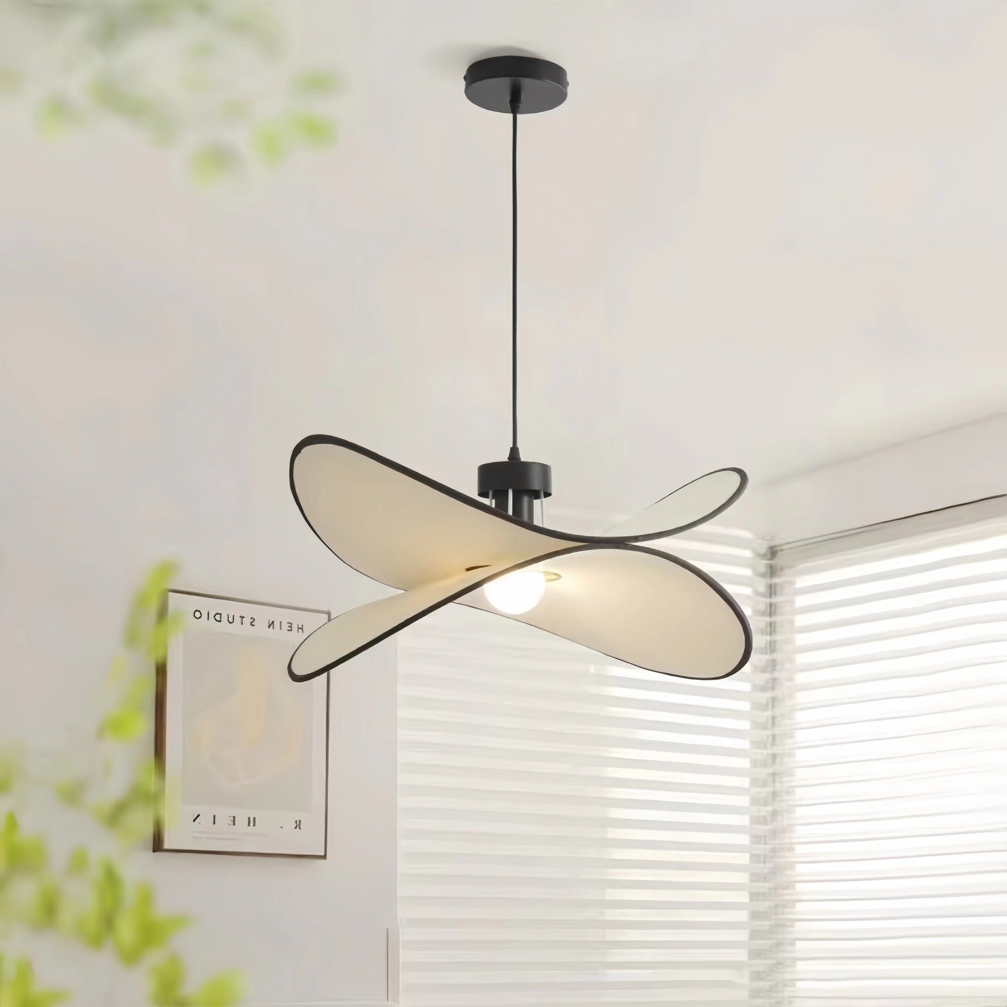 Suspension en tissu beige de style créatif