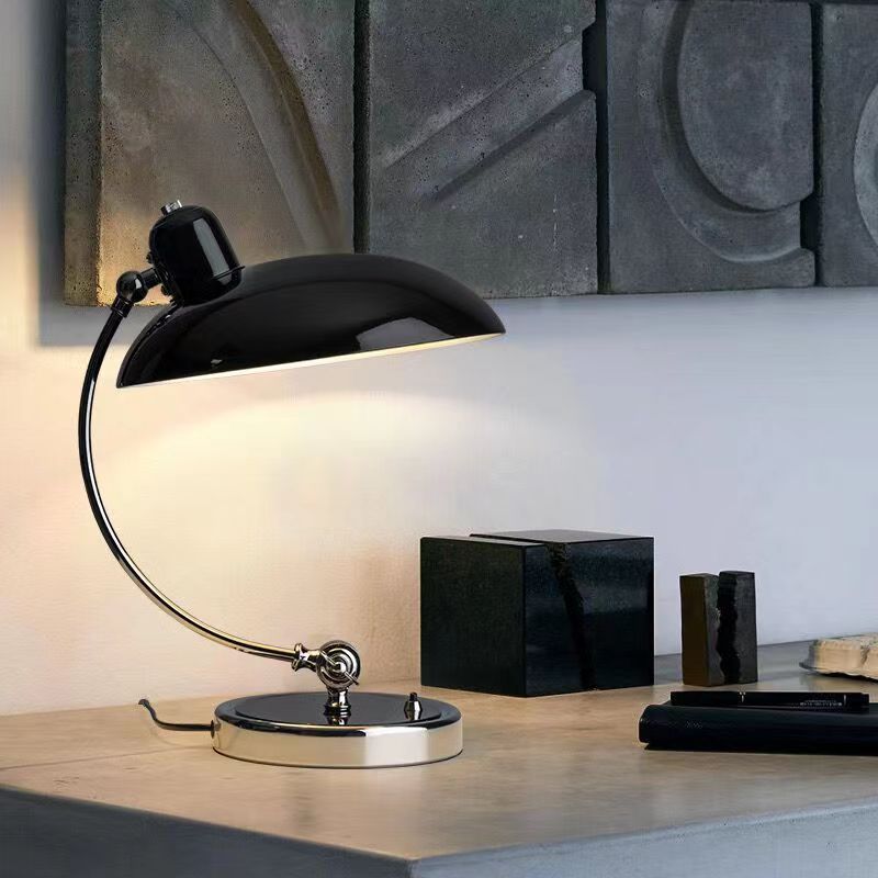 Danish Modern Bauhaus Metal Table Lamp