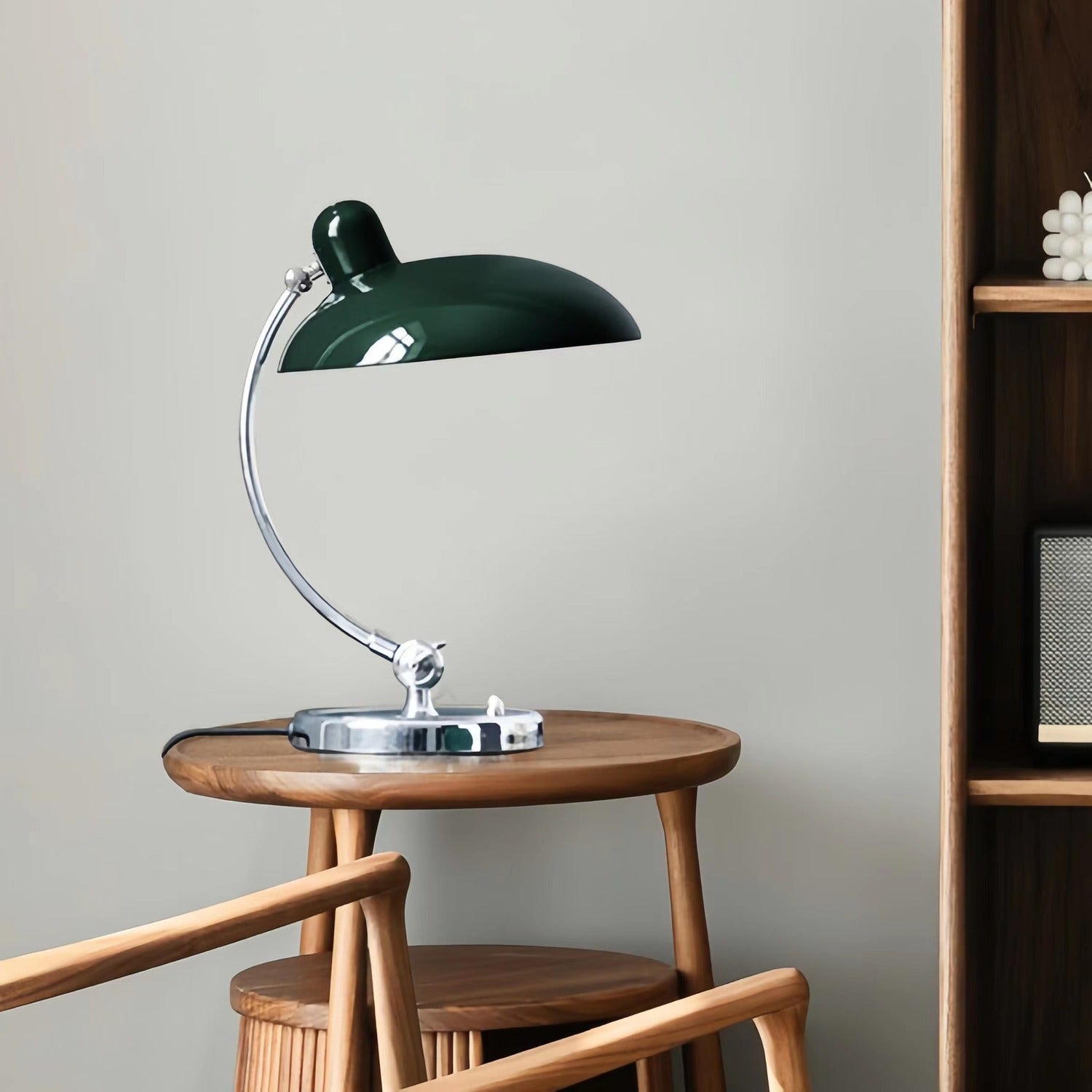 Danish Modern Bauhaus Metal Table Lamp