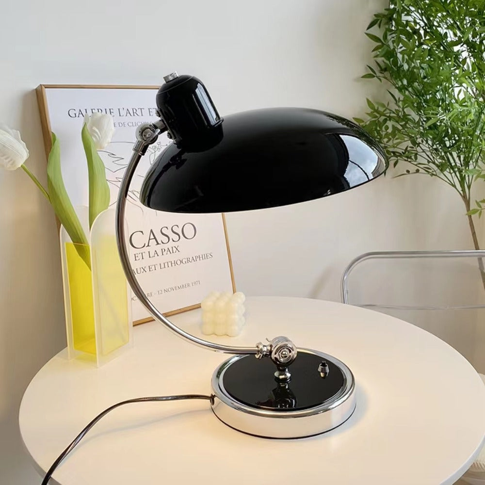 Danish Modern Bauhaus Metal Table Lamp