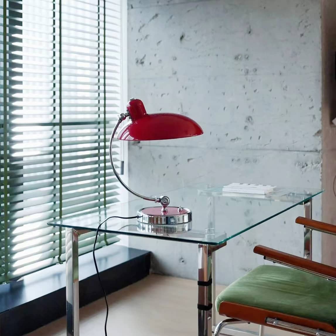 Danish Modern Bauhaus Metal Table Lamp