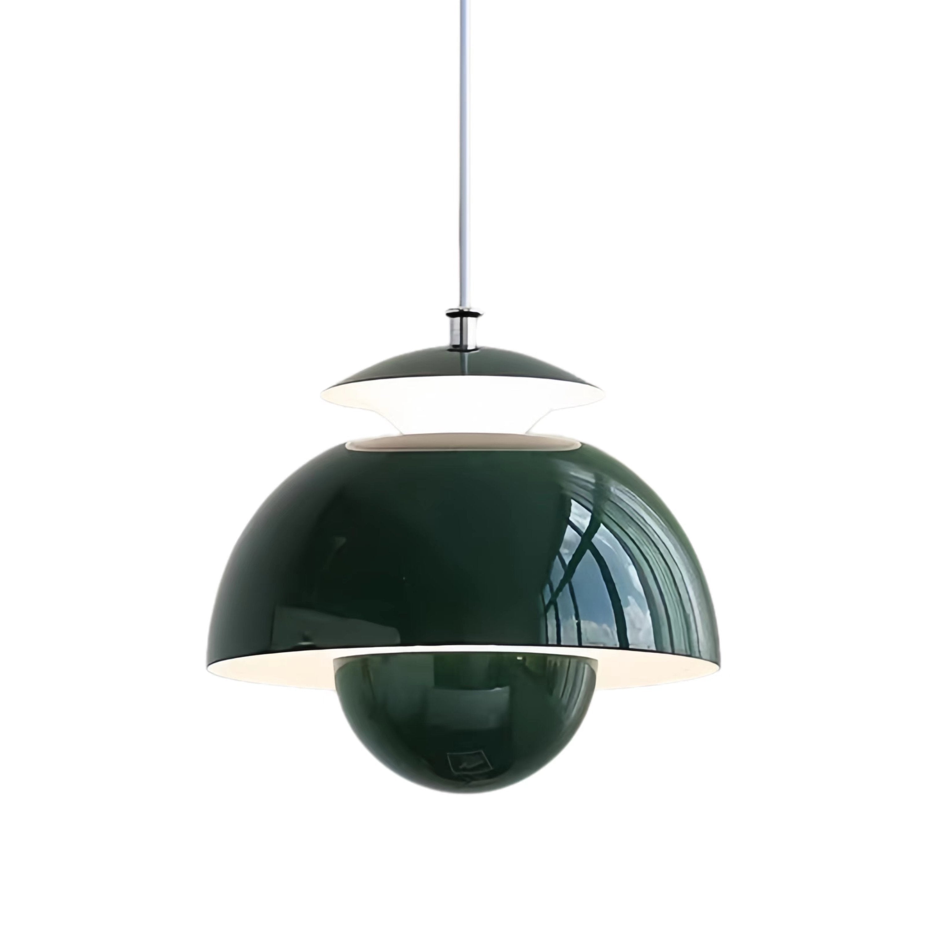 Bauhaus Vintage Flower Bud Metal Pendant Light