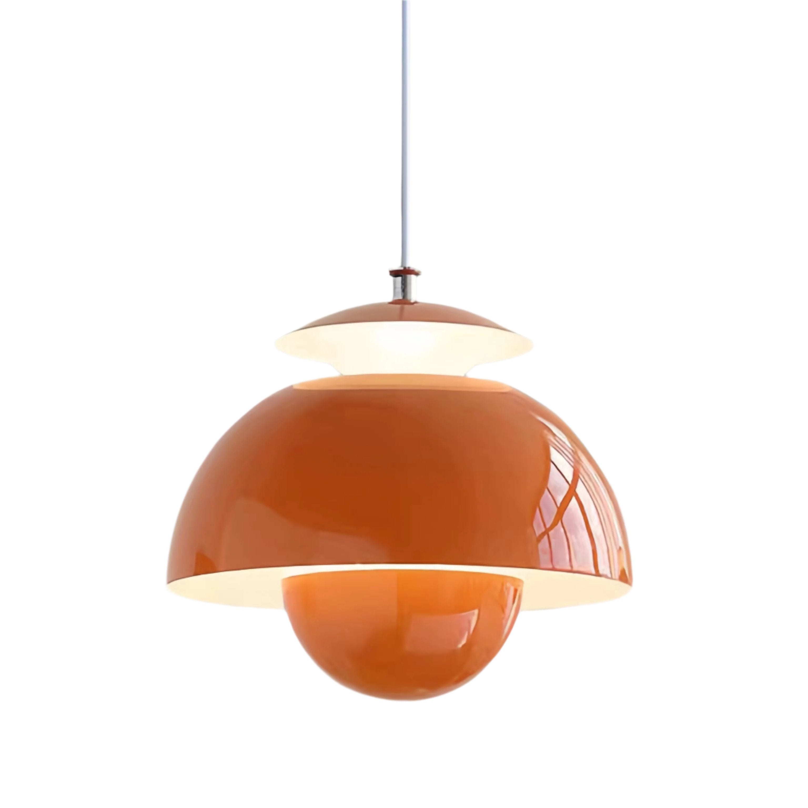 Bauhaus Vintage Flower Bud Metal Pendant Light