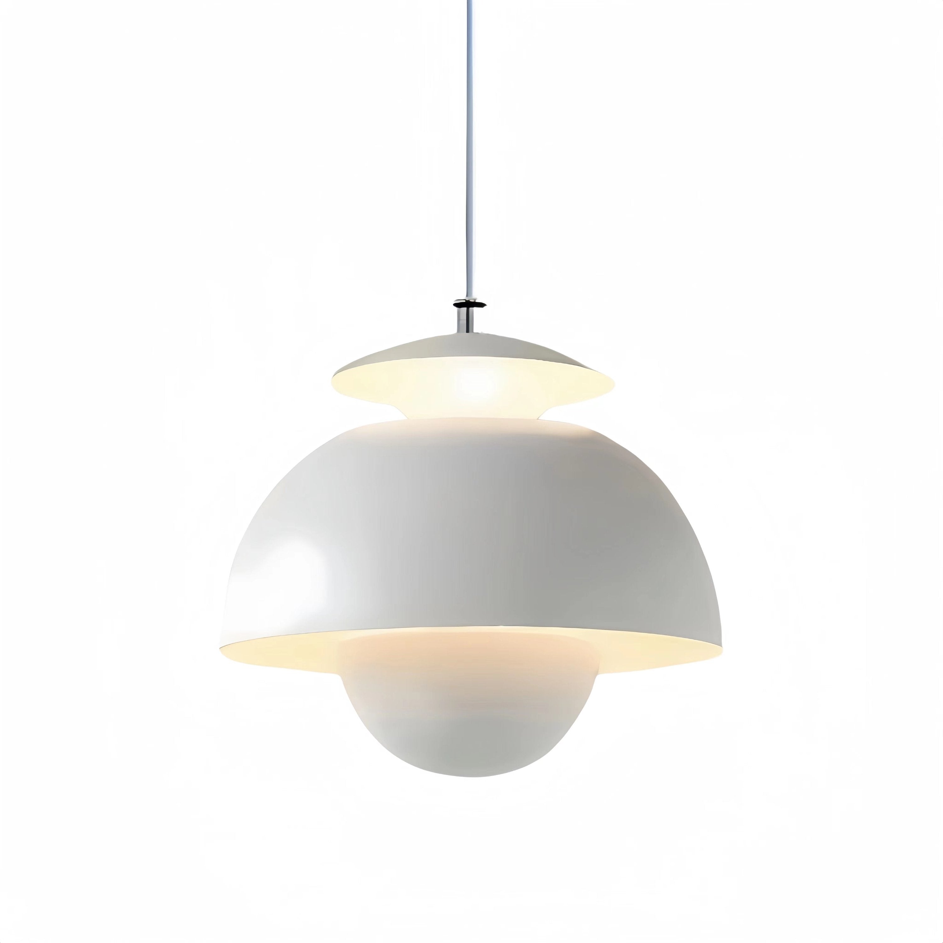 Bauhaus Vintage Flower Bud Metal Pendant Light