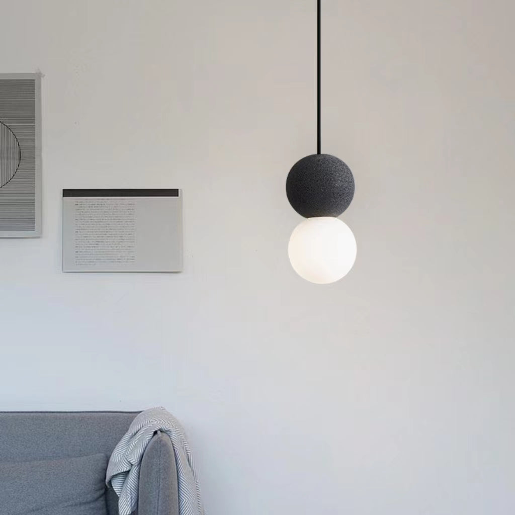 Hängeleuchte aus Terrazzoglas im dänischen Design