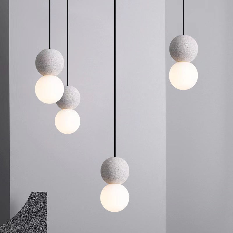 Hängeleuchte aus Terrazzoglas im dänischen Design