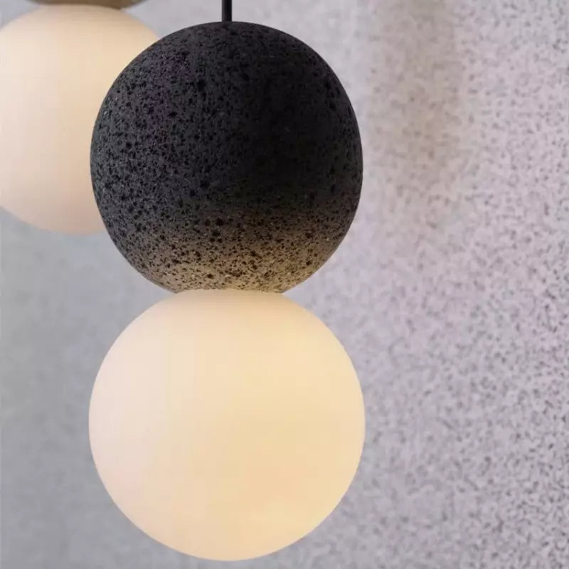 Hängeleuchte aus Terrazzoglas im dänischen Design