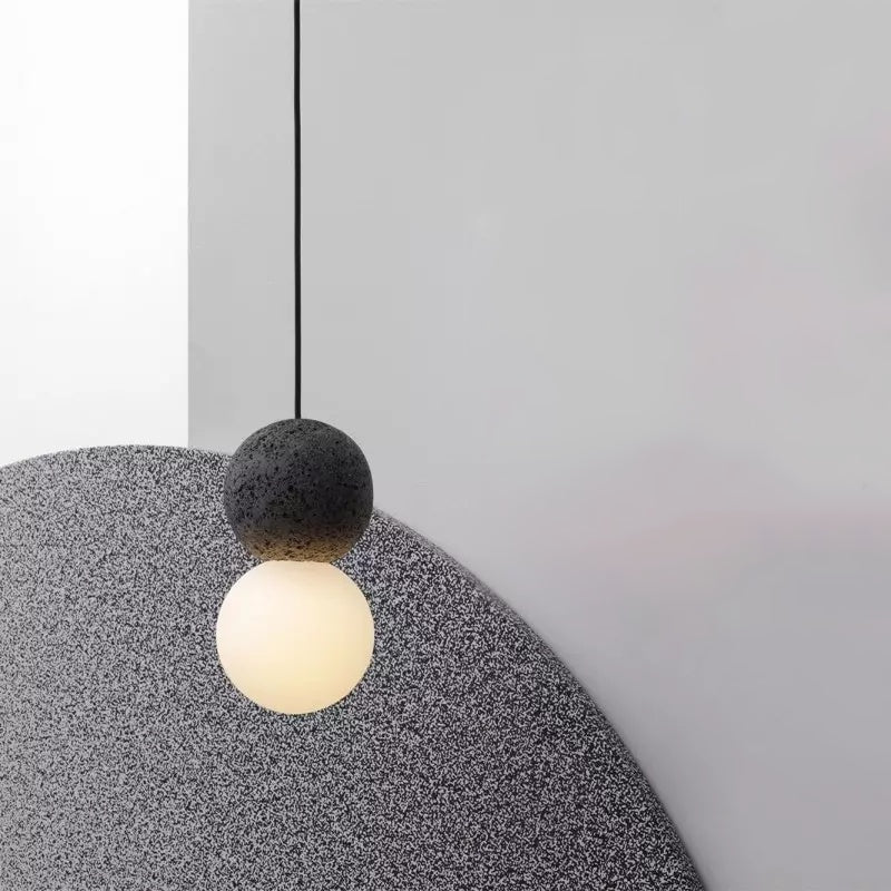 Hängeleuchte aus Terrazzoglas im dänischen Design