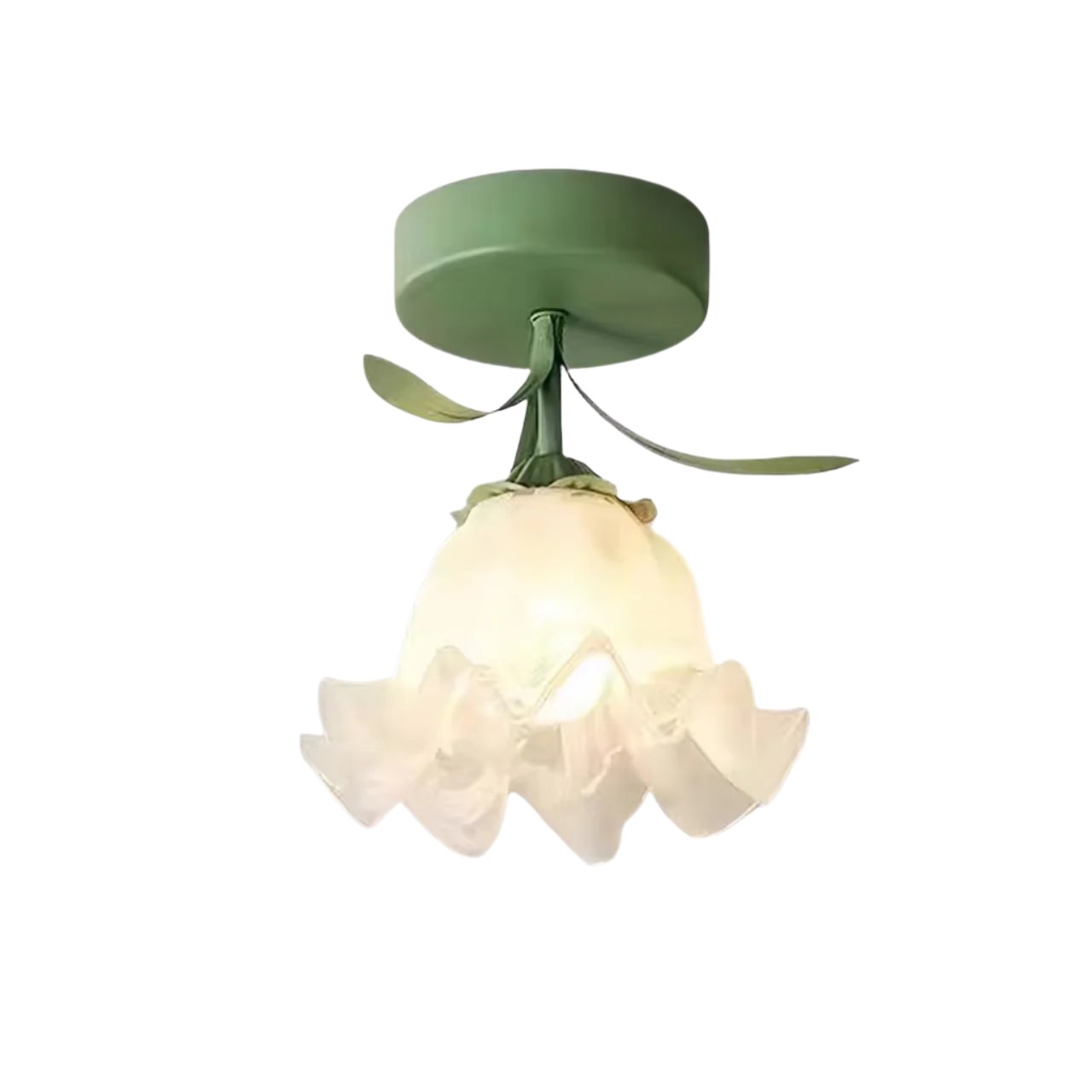 French Blooming Lily Flower Ceiling Light