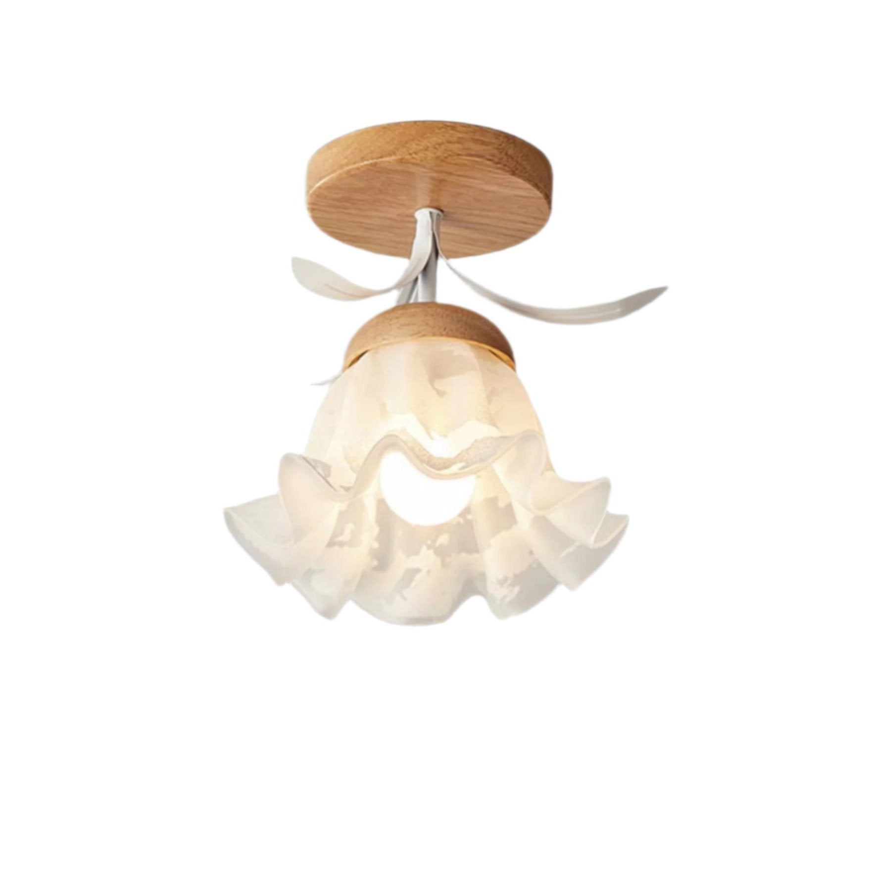 French Blooming Lily Flower Ceiling Light