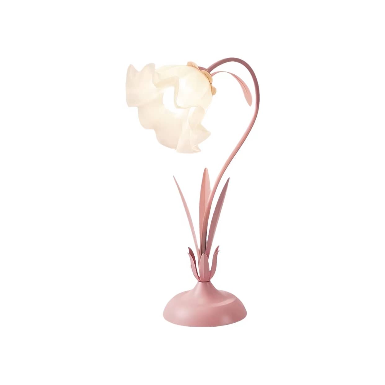 Art Nouveau Acrylic Lily Flower Table Lamp