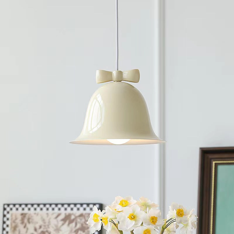 French Style Iron Bell Shaped Pendant Light