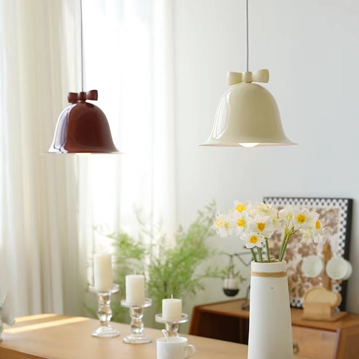 French Style Iron Bell Shaped Pendant Light
