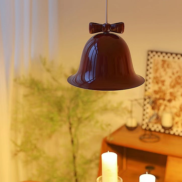 French Style Iron Bell Shaped Pendant Light