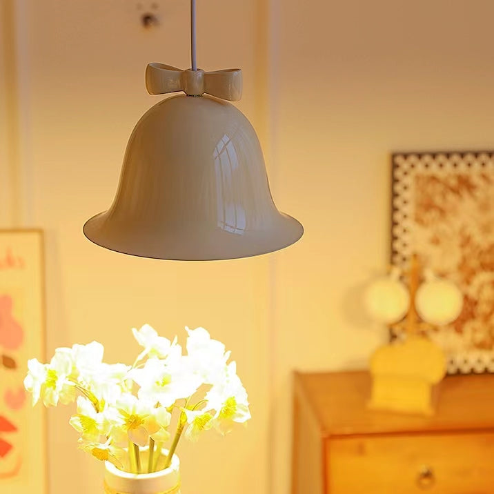 French Style Iron Bell Shaped Pendant Light