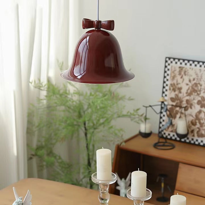 French Style Iron Bell Shaped Pendant Light