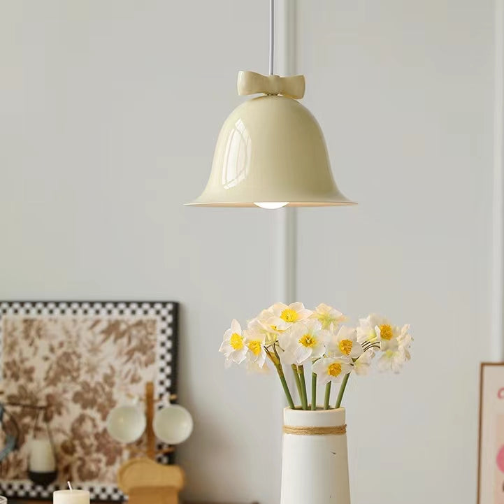 French Style Iron Bell Shaped Pendant Light