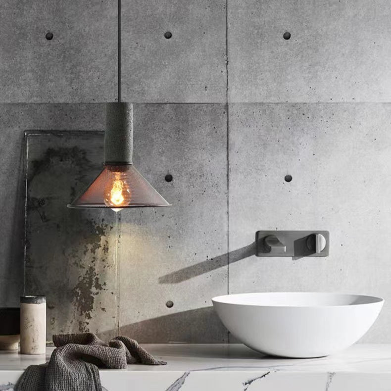 Industrial Style American Retro Cement Pendant Light