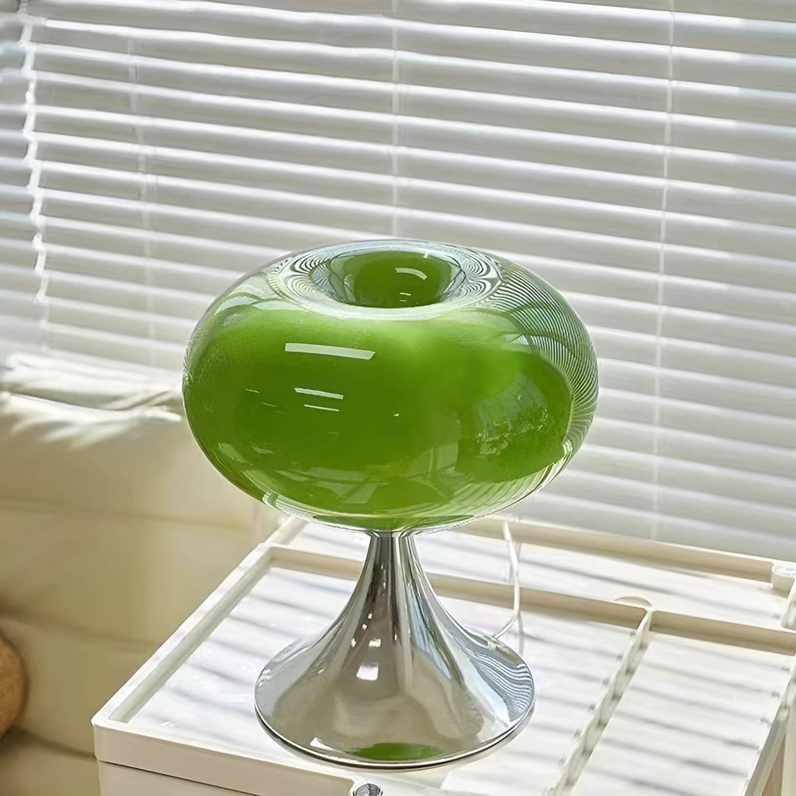 Italian Creative Bauhaus Donut Glass Table Lamp