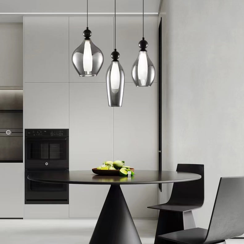 Italian Design Smoke Grey Pendant Light