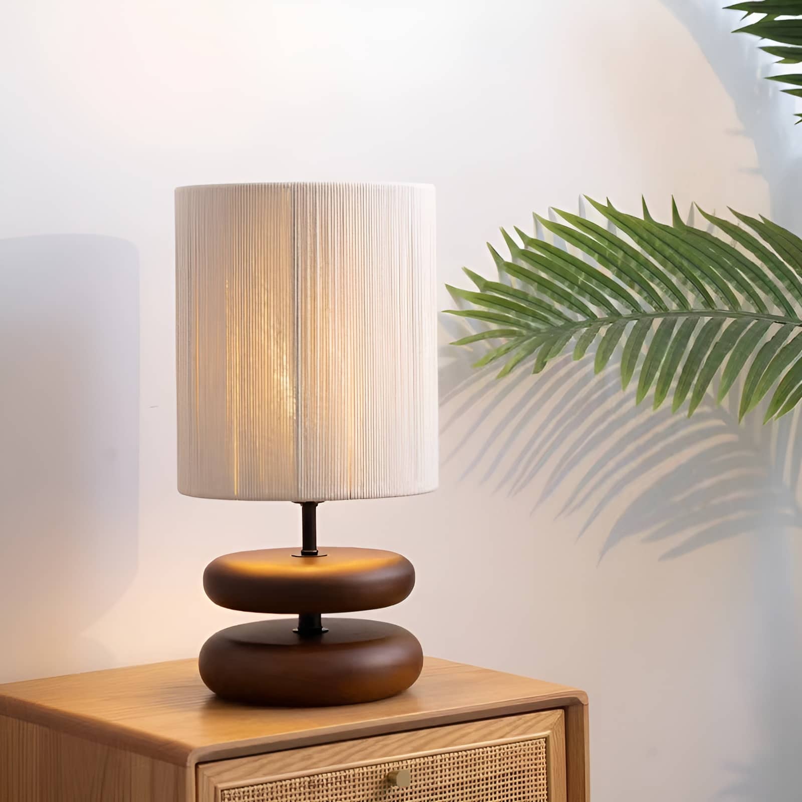Japanese Zen Natural Wooden Table Lamp