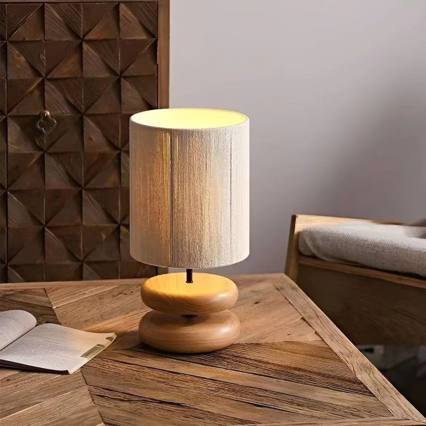 Japanese Zen Natural Wooden Table Lamp