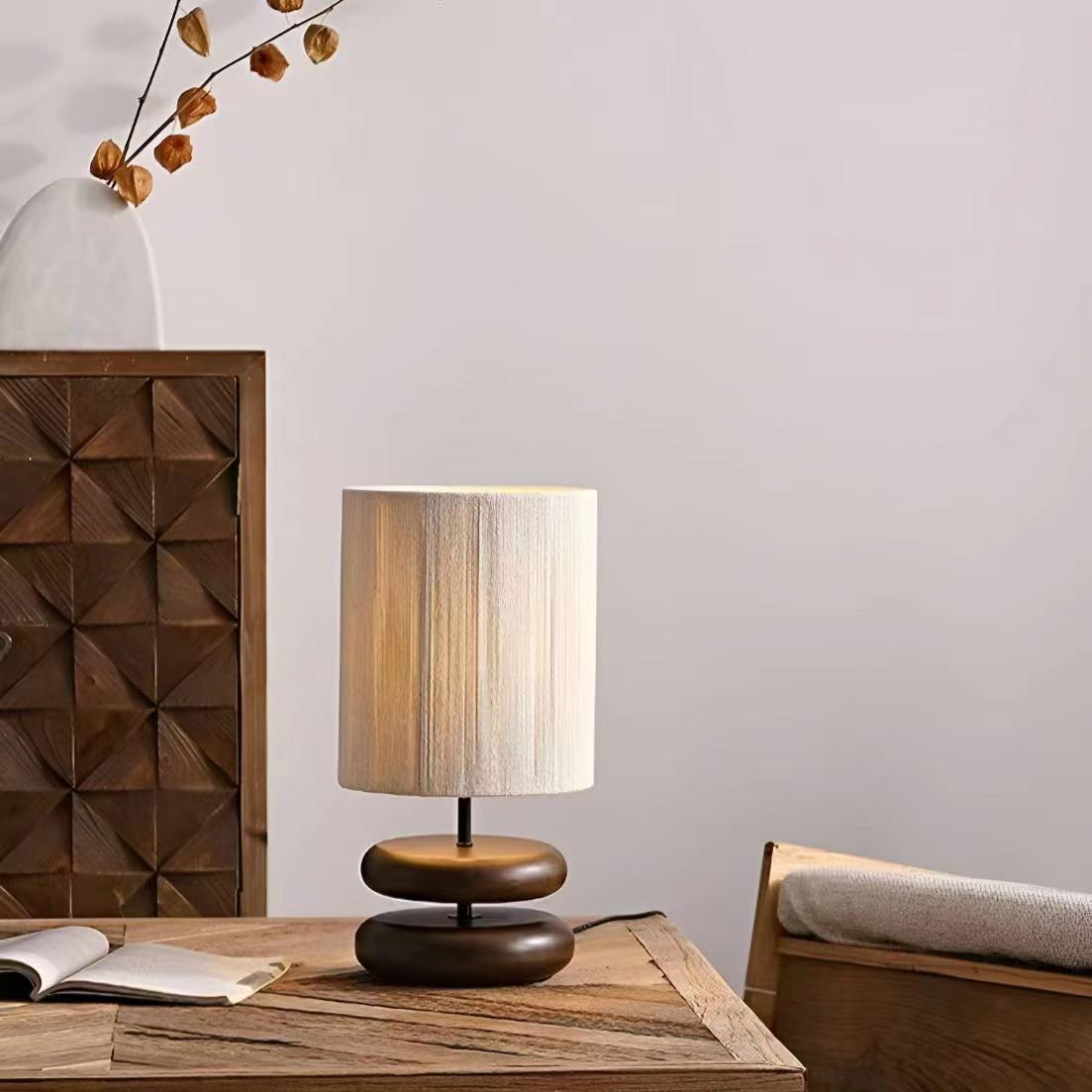 Japanese Zen Natural Wooden Table Lamp
