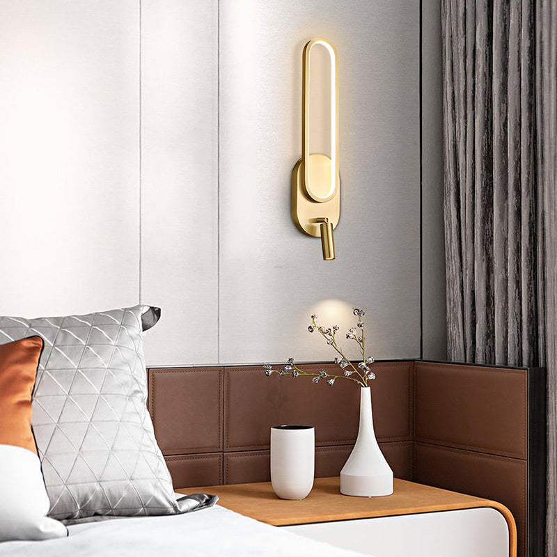 Nordic Style Minimalist Copper Wall Light