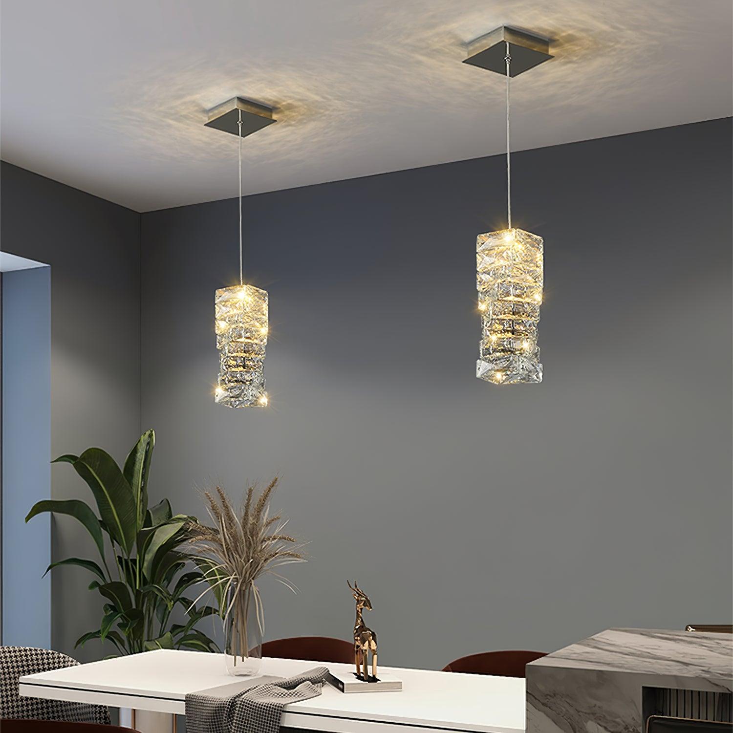 Irregular Leuchten Postmodern Crystal Pendant Light