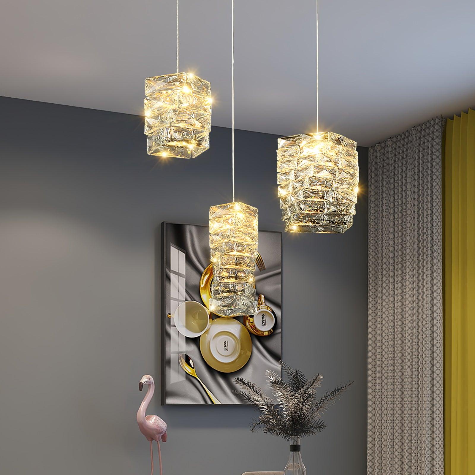 Irregular Leuchten Postmodern Crystal Pendant Light