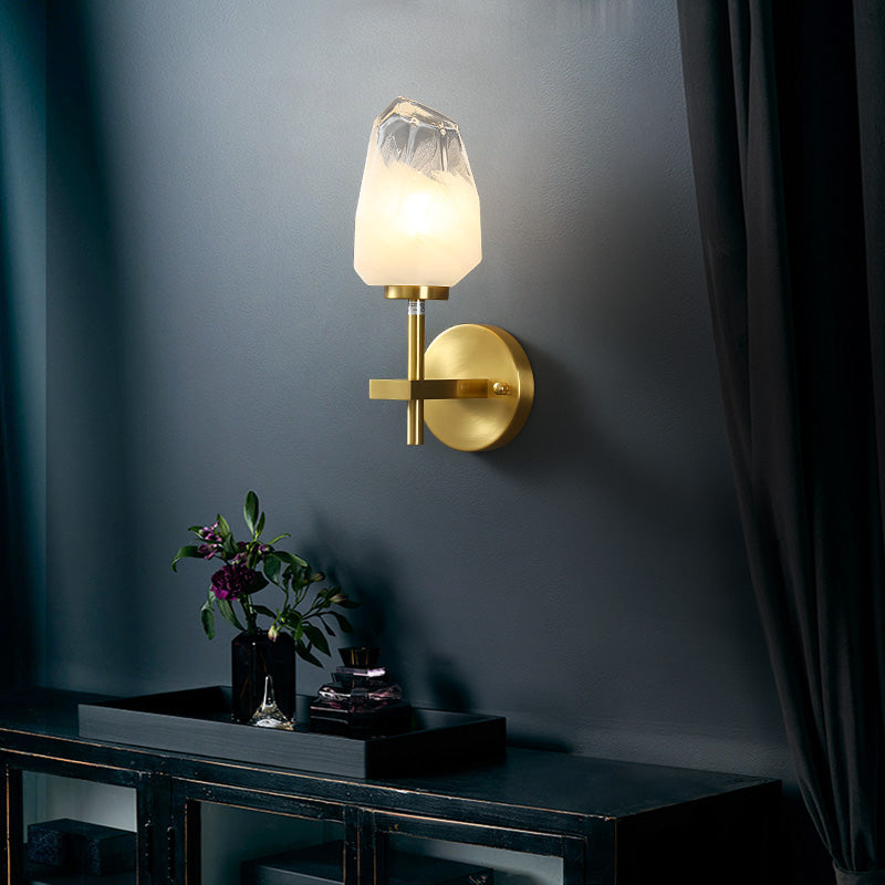 Luxury Glass Creative Copper Wall Light