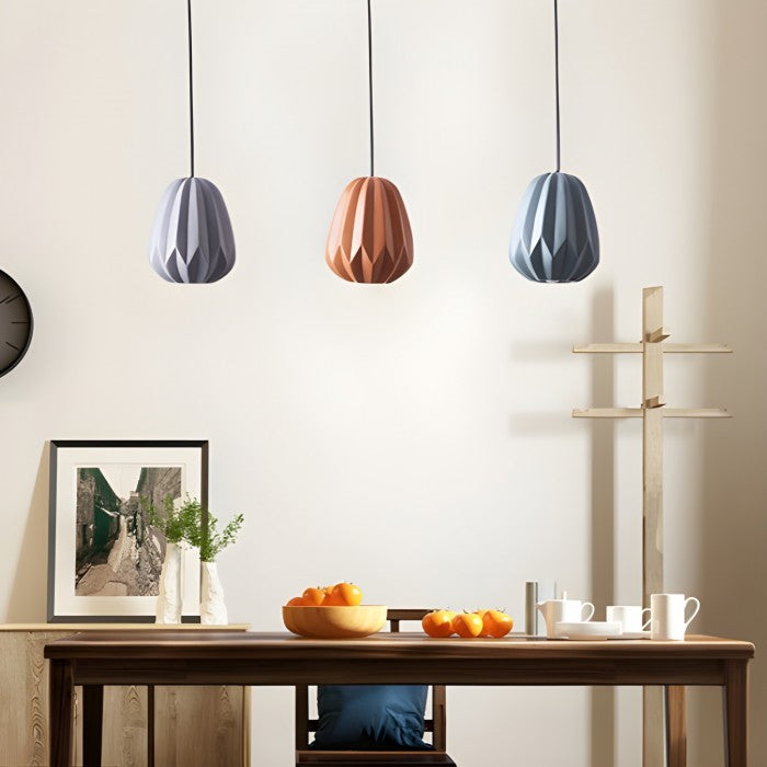 Macaron Minimalist Papaya Nachttisch-Pendelleuchte