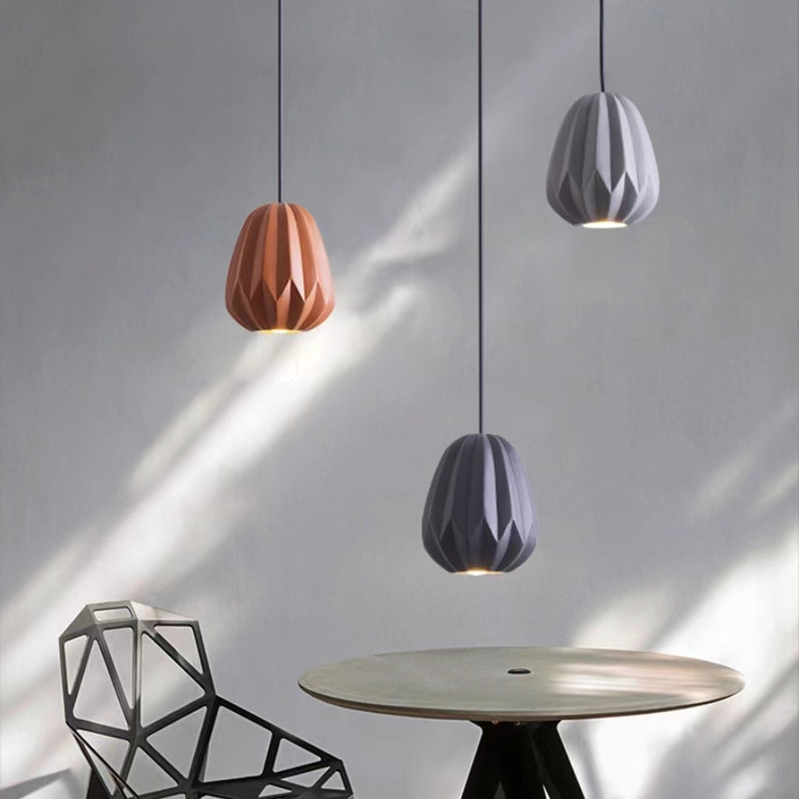 Macaron Minimalist Papaya Bedside Pendant Light